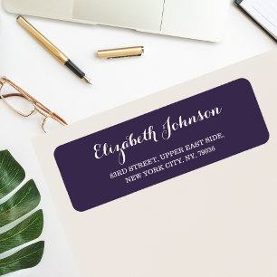 Etiqueta Crear Personalizado elegante dirección de retorno