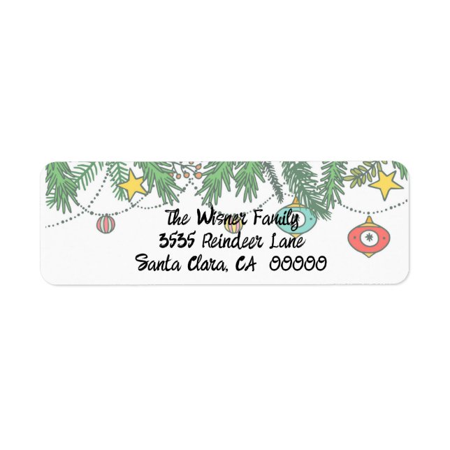 Etiqueta Crear Recuerdos alrededor del árbol (Frente)