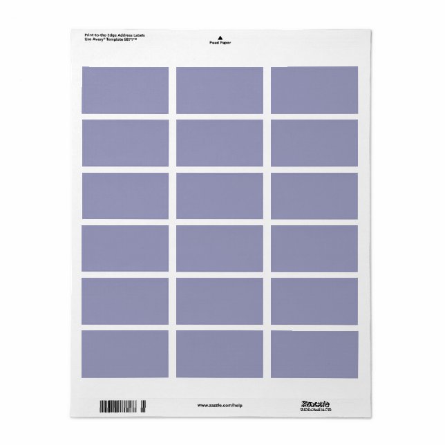 Etiqueta Crear su propio papel en blanco (Hoja Entera)