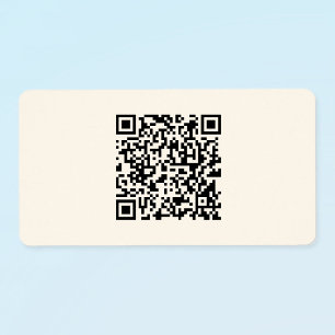 Etiqueta Crear un código QR instantáneamente Editable fue