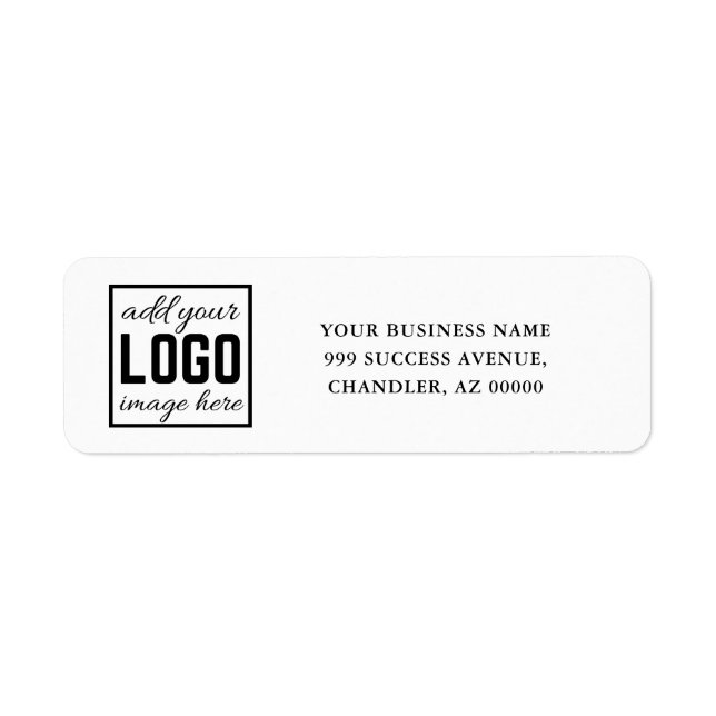 Etiqueta Create Your Own Custom Business Logo  (Frente)