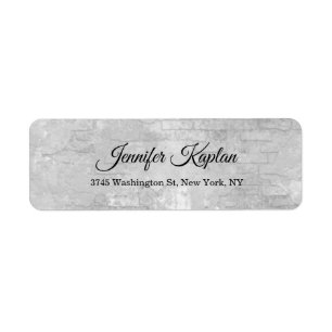 Etiqueta Creativo Gris Wall Moderno Profesional Minimalista