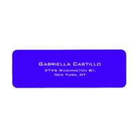Creativo Llanura Azul Ultramarino Elegante Simple