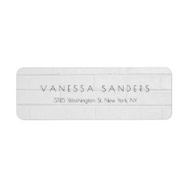 Etiqueta Creativo profesional de pared gris moderno único