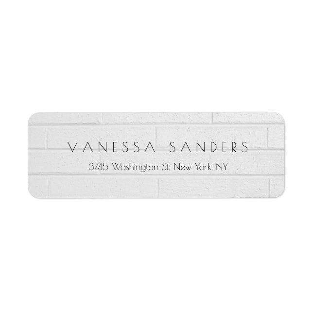 Etiqueta Creativo profesional de pared gris moderno único (Frente)