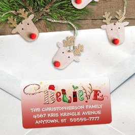 Etiqueta CREENCIAS FÍSICAS, Ombre Rojo, Espuma Dorada