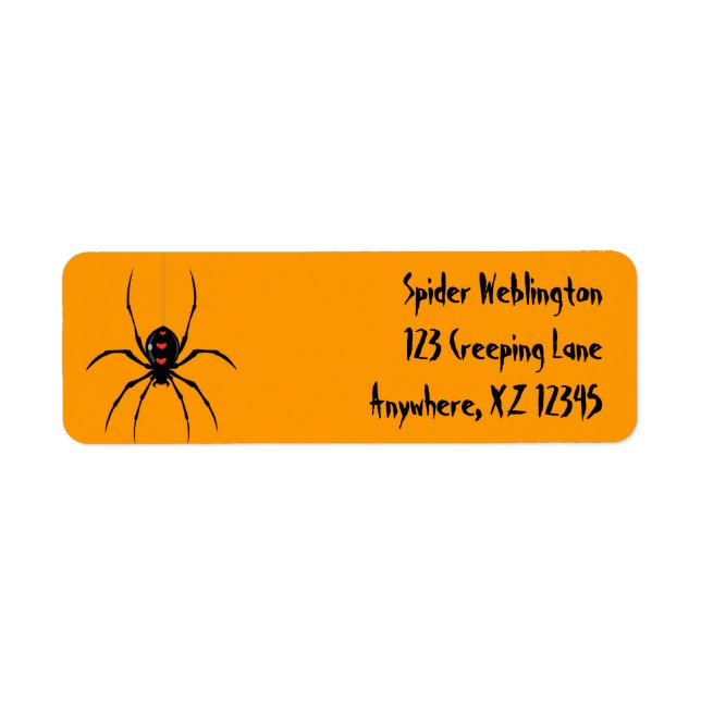 Etiqueta Creepy Spider (Frente)