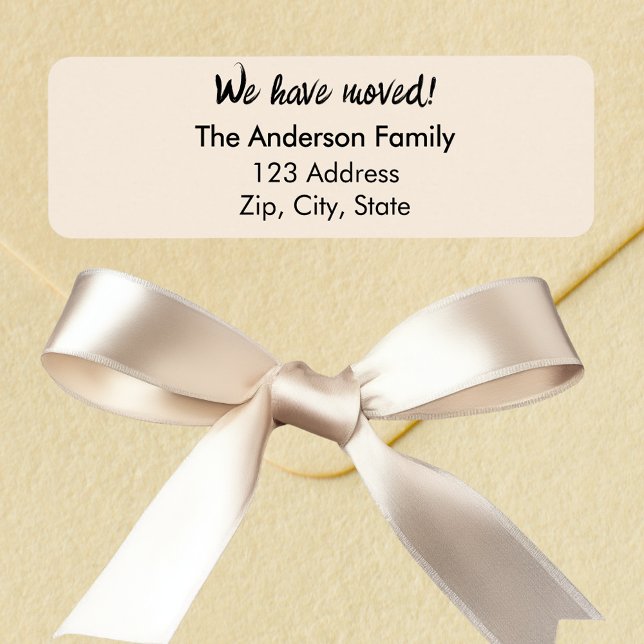 Etiqueta Crema Beige que hemos movido nueva dirección de re (Subido por el creador)