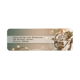 Etiqueta Crema de aguacate de color pálido