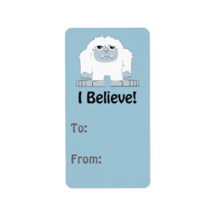Etiqueta ¡Creo! Cute Yeti