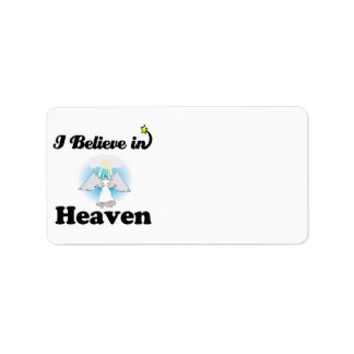 Etiqueta creo en el cielo