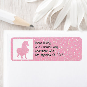 Etiqueta Creo en el unicornio rosa invisible.