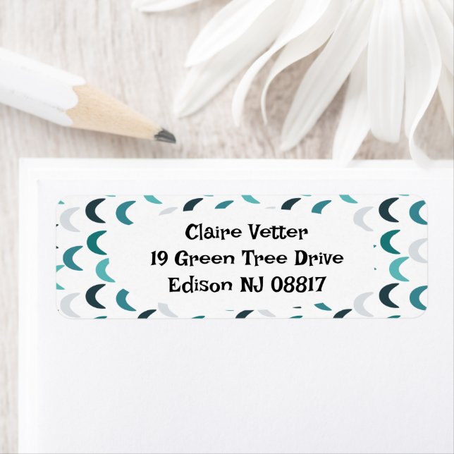 Etiqueta Crescentes de agate azul (In situ)