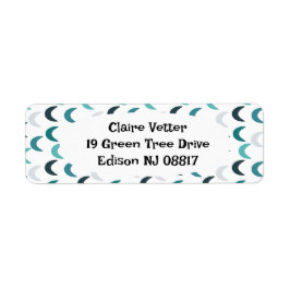 Etiqueta Crescentes de agate azul