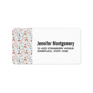 Etiqueta Cría de ciervos en un modelo forestero caprichoso