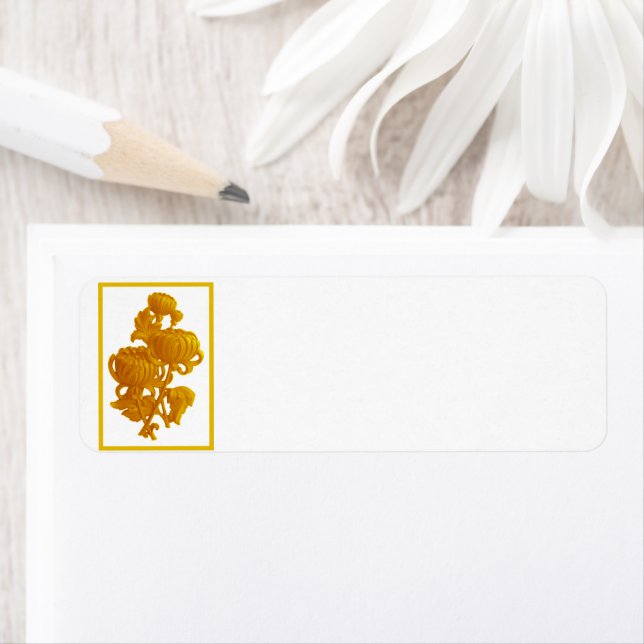 Etiqueta Crisantemo amarillo (In situ)