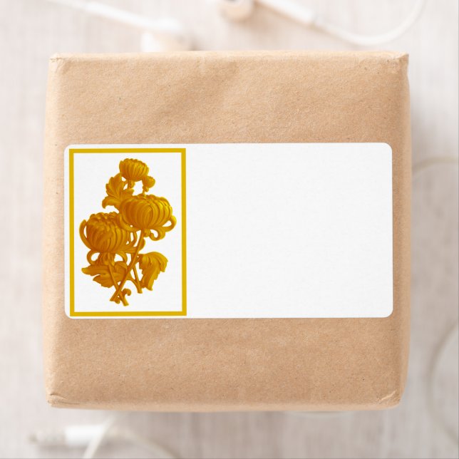 Etiqueta Crisantemo amarillo (In situ)