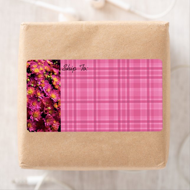 Etiqueta Crisantemo / Plástico / Magenta / (In situ)