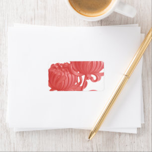 Etiqueta Crisantemo rosa