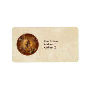 Etiqueta Cristo el icono del cristiano de Pantakrator