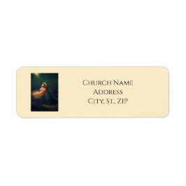 Etiqueta Cristo en Getsemaní Nombre de iglesia personalizad