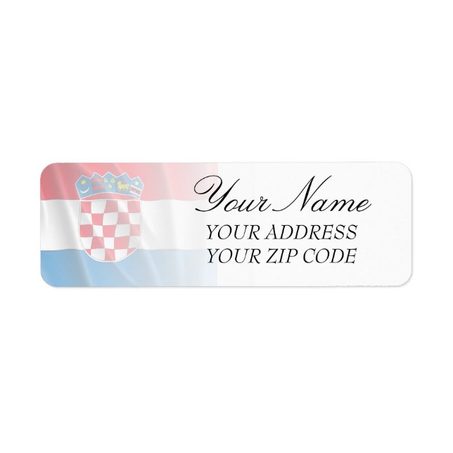 ETIQUETA CROATIA FLAG (Frente)