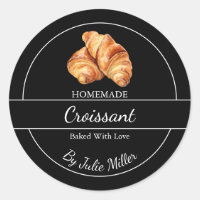 Etiqueta croissant casera simple