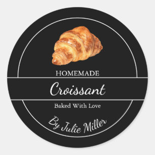 Etiqueta croissant casera simple