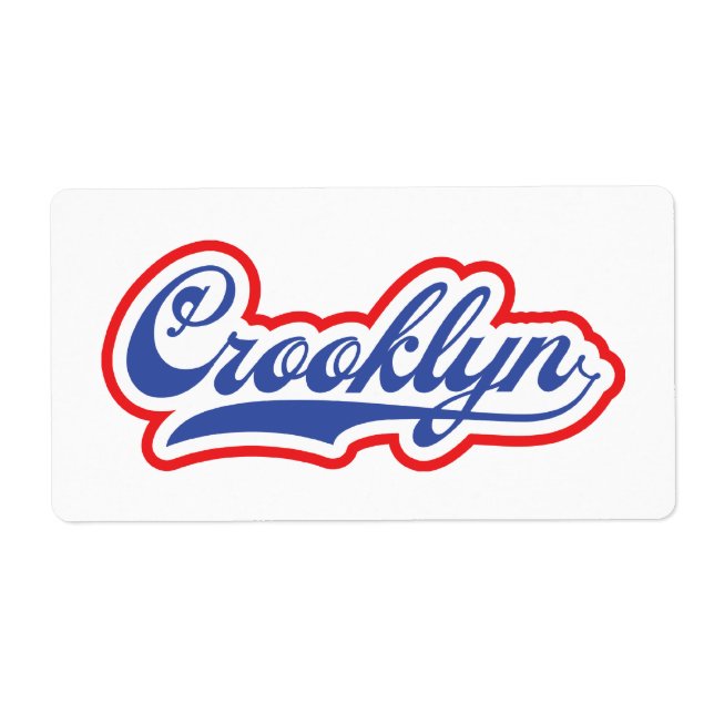 Etiqueta Crooklyn, NYC (Frente)