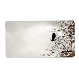 Etiqueta Crow de otoño
