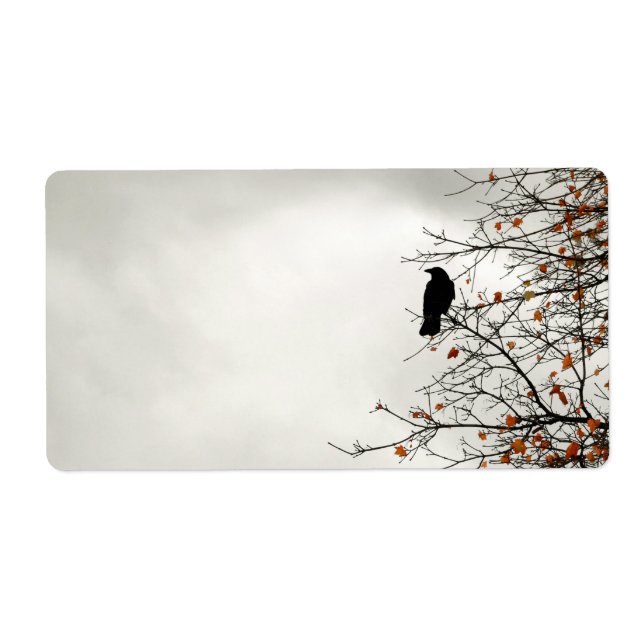 Etiqueta Crow de otoño (Frente)