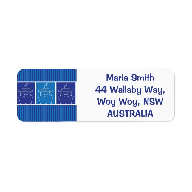 Etiqueta Cruceros (Frente)