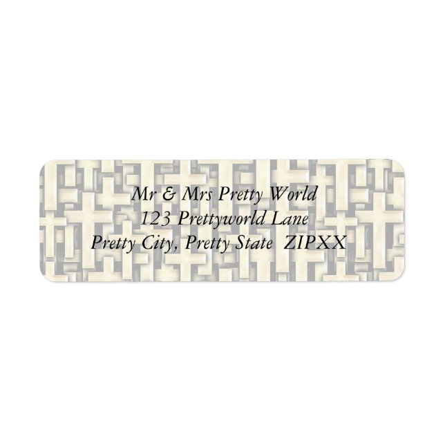 Etiqueta Cruces dorados (Frente)