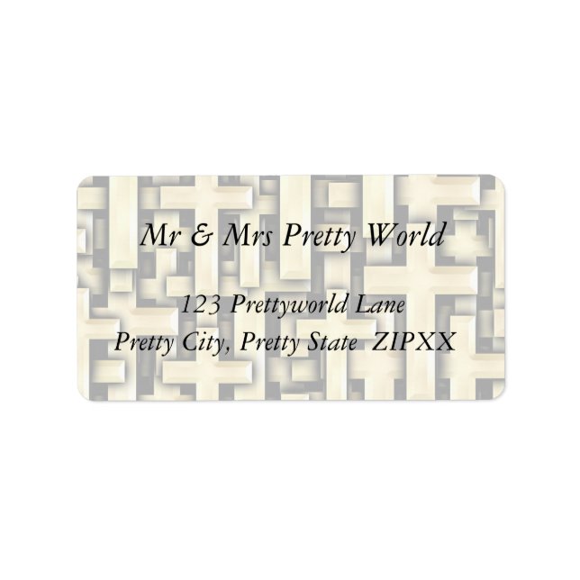 Etiqueta Cruces dorados (Frente)