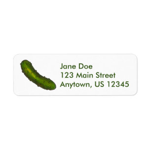 Etiqueta Crunchy Green Kosher Dill Deli Sour Pickle