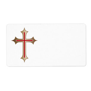 Etiqueta Cruz cristiana