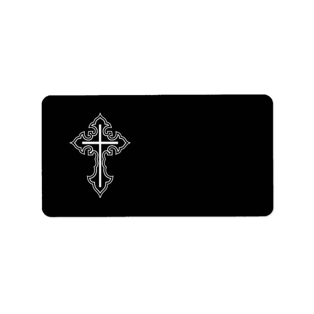 Etiqueta Cruz cristiana (Frente)