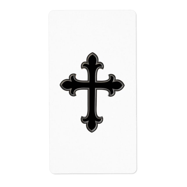 Etiqueta Cruz cristiana (Frente)