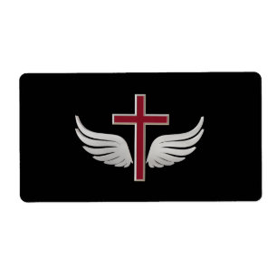 Etiqueta Cruz cristiana