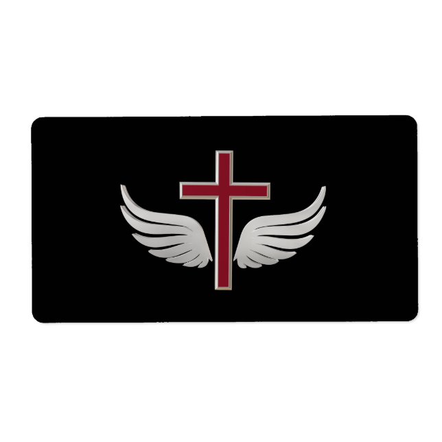 Etiqueta Cruz cristiana (Frente)