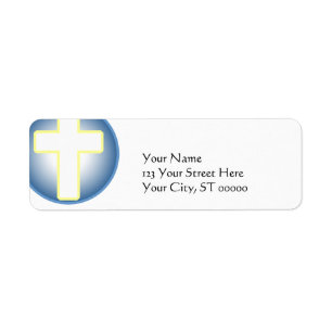 Etiqueta Cruz cristiana