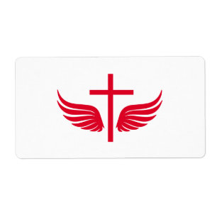 Etiqueta Cruz cristiana