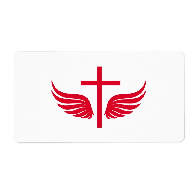 Etiqueta Cruz cristiana (Frente)