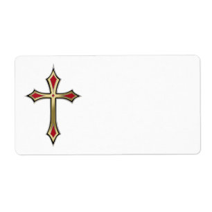 Etiqueta Cruz cristiana