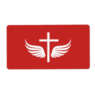 Etiqueta Cruz cristiana