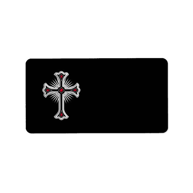 Etiqueta Cruz cristiana (Frente)