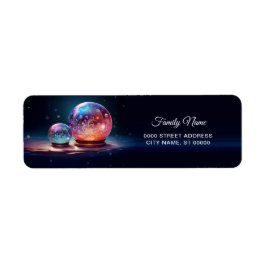 Etiqueta Crystal Snowballs Return Address Label