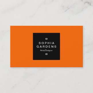 Etiqueta cuadrada 01 - naranja