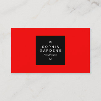 Etiqueta cuadrada 01 - Rojo