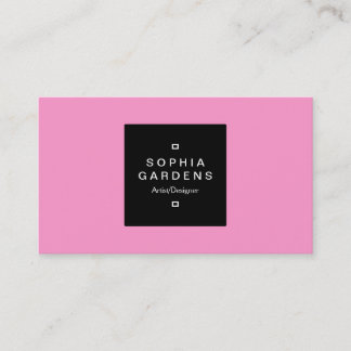Etiqueta cuadrada 01 - rosa